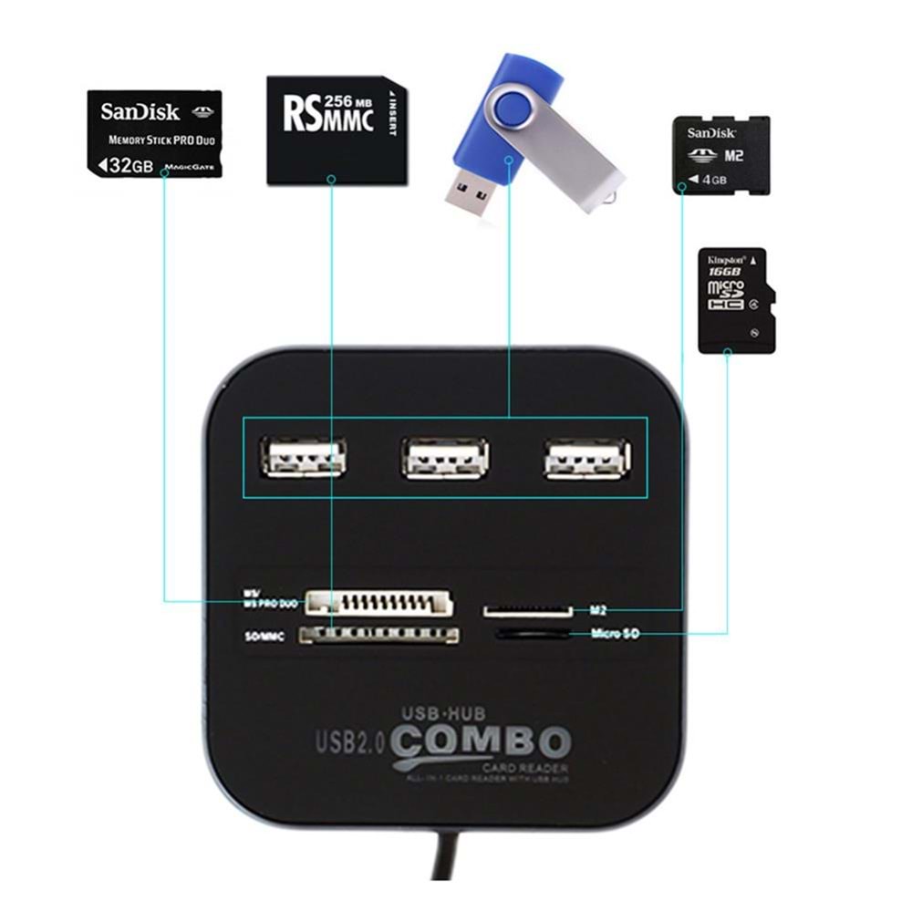 Usb Hub Çoklayıcı Çoklu Kart Okuyucu 5043