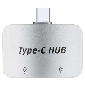 Type C To Usb 3.0 2 Port Hub 3.1 Çevirici Dönüştürücü Çoklayıcı Çoğaltıcı 4493