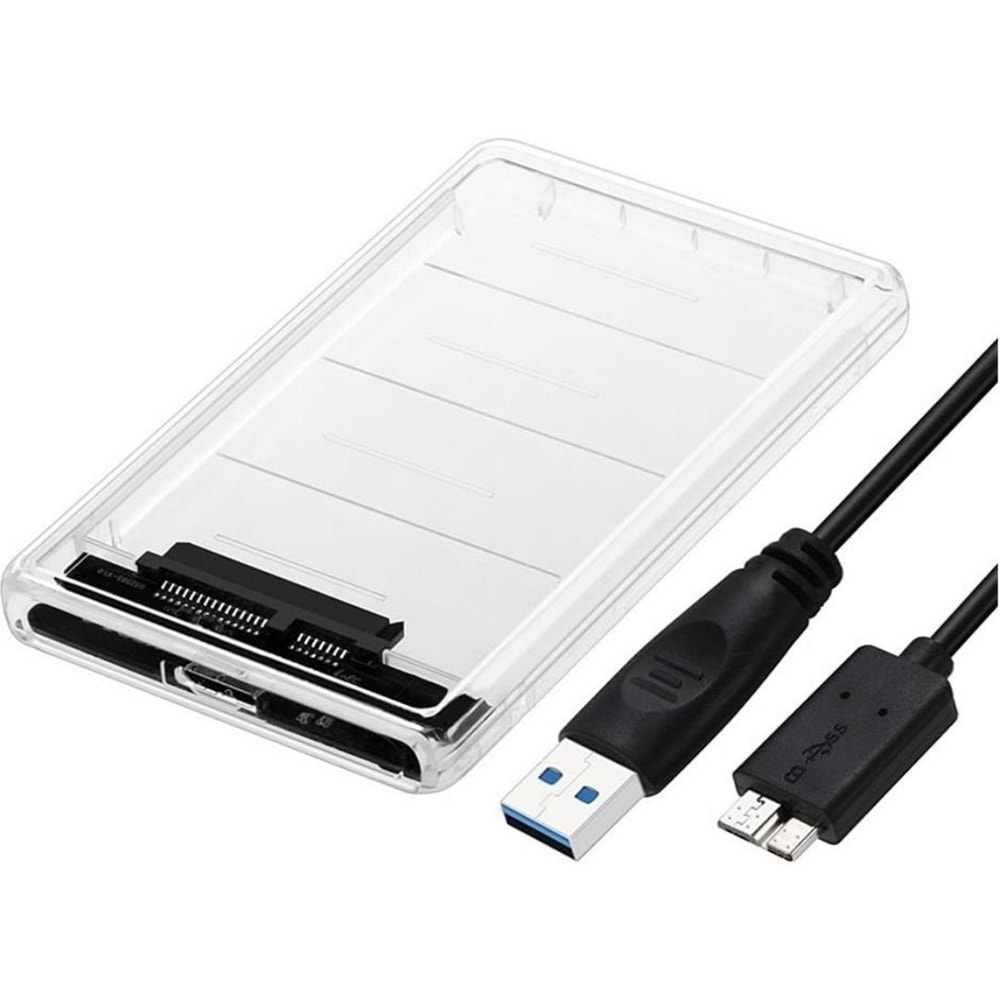 2.5” HDD/SSD USB 3.0 to SATA Dönüştürücü Harici Şeffaf Taşınabilir Kutusu 4266K