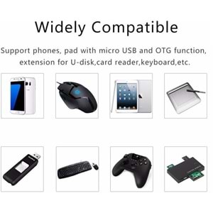 Micro Usb To Usb Android Otg Çevirici Dönüştürücü Adaptör 5039
