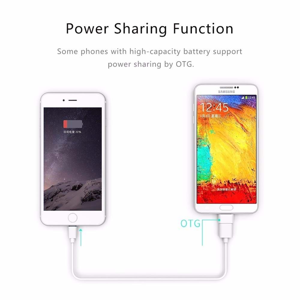 Micro Usb To Usb Android Otg Çevirici Dönüştürücü Adaptör 5039