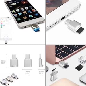 Usb Type C 3.1 To Micro Sd Otg Hafıza Kartı Çevirici Dönüştürücü Adaptör 4477