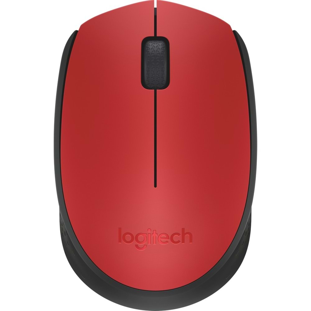 Logitech M171 USB Alıcılı Kablosuz Kompakt Mouse - Kırmızı