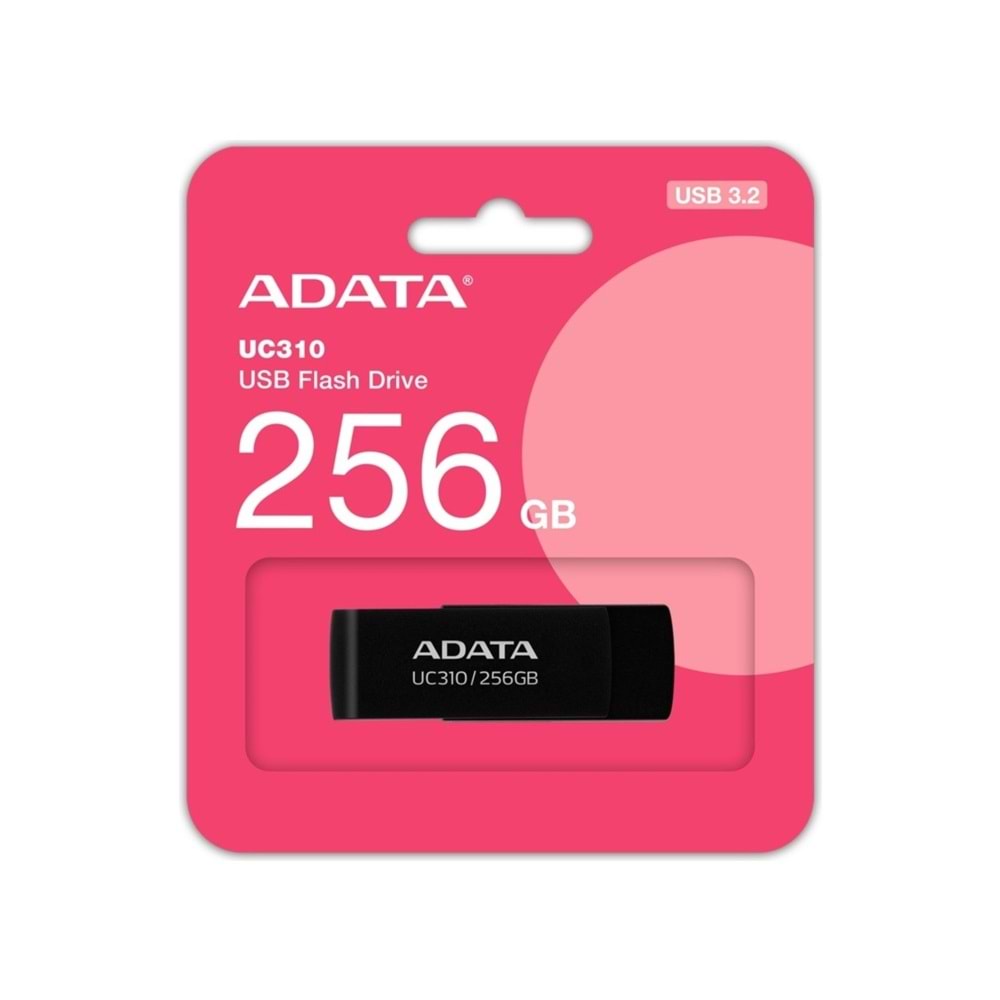 Adata UC310-256GB 256GB Usb3.2 Gen1 Black Flash Bellek
