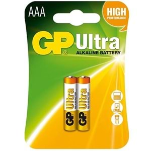 GP 24AU-2U2 Alkalin İnce AAA Kalem Pil 2'li