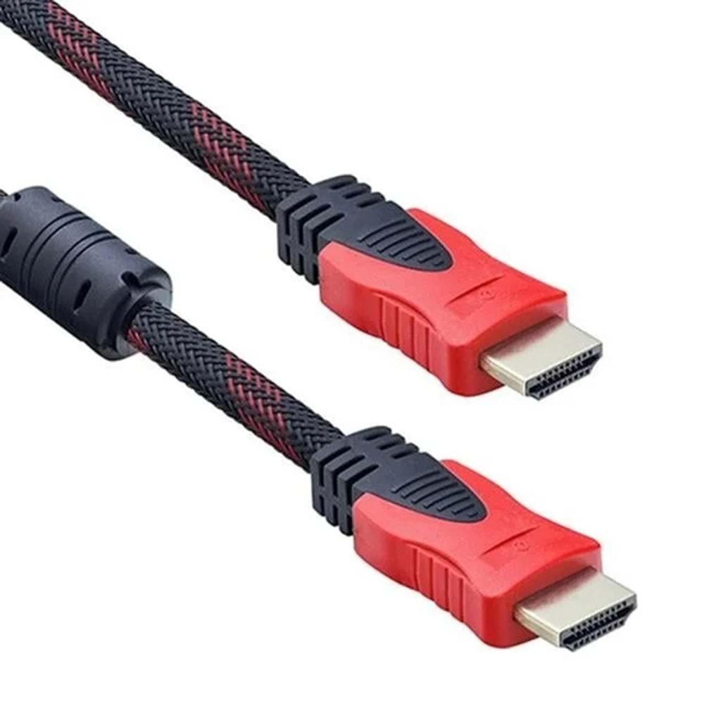 Powermaster PM-8800 Gold Uçlu Filtreli Örgülü 1.5 Metre HDMI Kablo