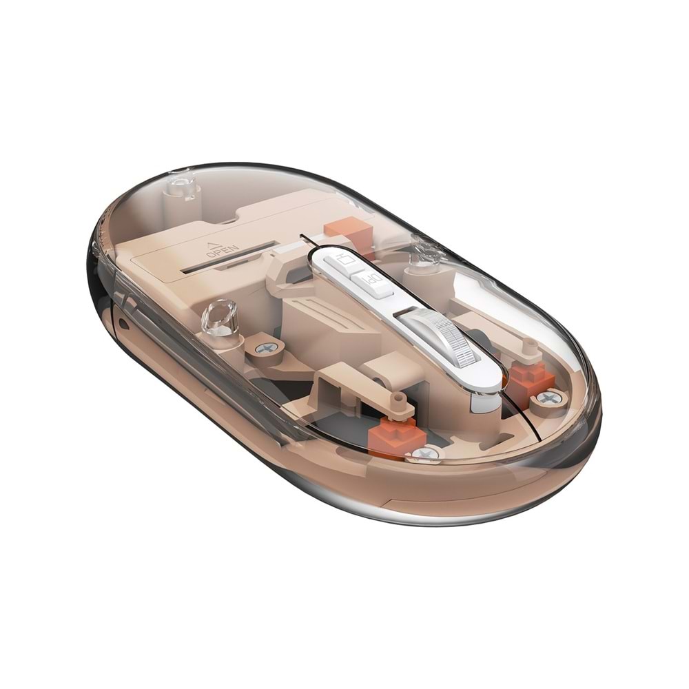 Everest SM-BT29 Glassy Rose Gold Transparan Şeffaf 2in1 Bluetooth ve 2.4ghz Kablosuz Mouse