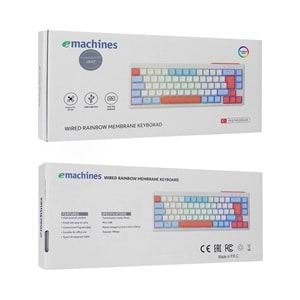 Acer Emachines EAK810 Oyuncu Klavyesi Rainbow Aydınlatma Mini Klavye Türkçe Q Gaming Klavye