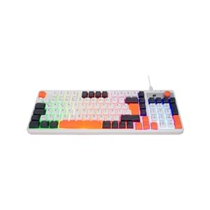 Acer eMachines EAK860 Beyaz USB Rainbow Aydınlatmalı Q Standart Kompakt Klavye