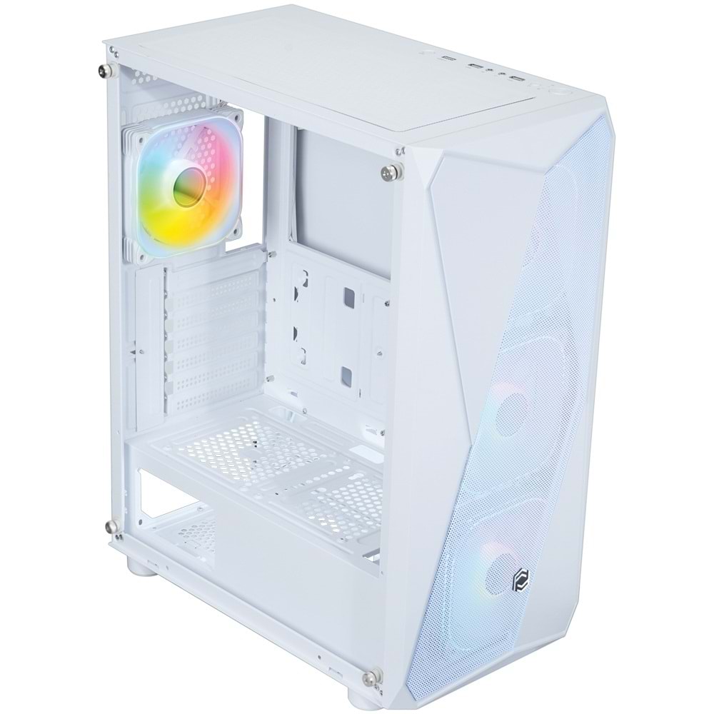 Frisby FX-105 600W 80+ 4xARGB FAN Mid Tower Beyaz Gaming (Oyuncu) Kasa