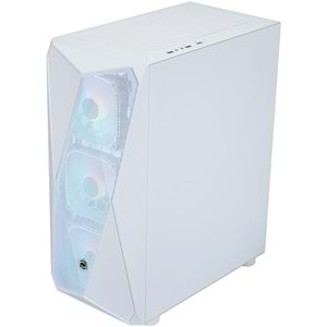 Frisby FX-105 600W 80+ 4xARGB FAN Mid Tower Beyaz Gaming (Oyuncu) Kasa
