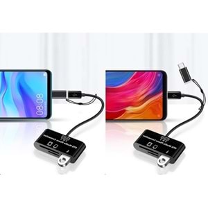 Type-C Micro Usb 3in1 Sd Micrsd Kart Okuyucu Otg Çevirici Kablosu 5256