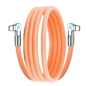 Type C To Hızlı Şarj Data Kablosu 1 M Çevirici Dönüştürücü Adaptör 180° Döner 120W 1M 6017