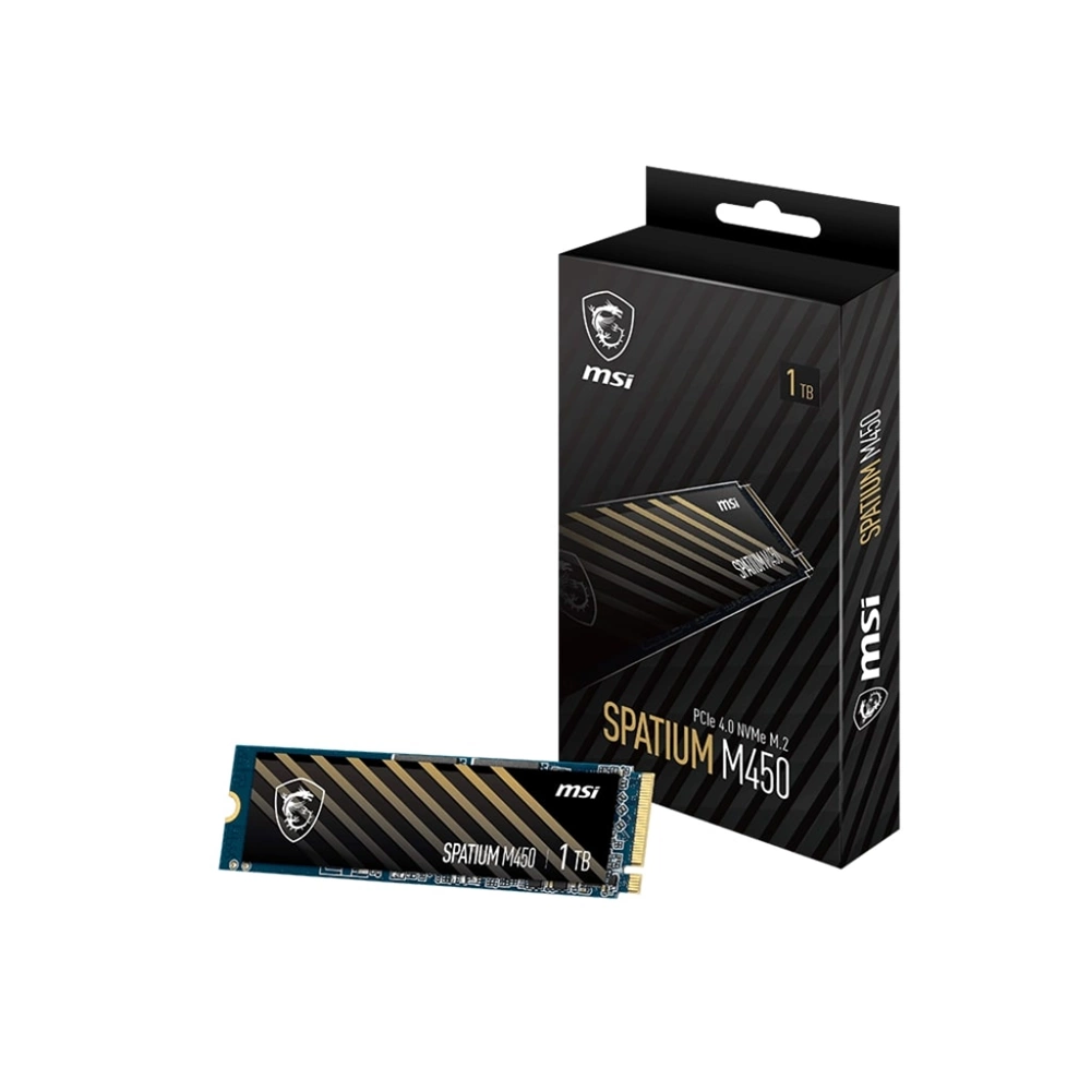 MSI Spatium M450 1TB V1 3400/2400MB/s PCIe Gen 4.0 NVMe M.2 SSD Disk