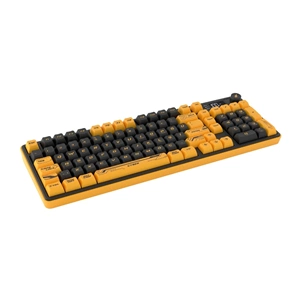 Hawk Gaming HK258CY Membrane LCD RGB Kablosuz/Bluetooth Cyber Sarı Siyah Full Türkçe Gaming Klavye