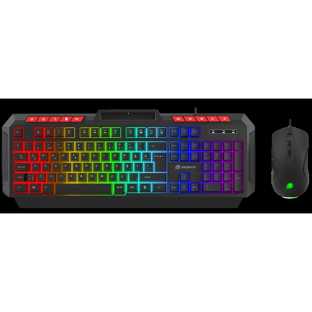 GameBooster KM-11B Knight Siyah Klavye Mouse Set