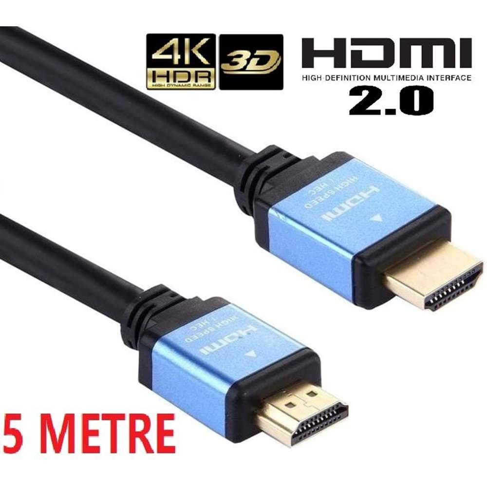 Hdmi 2.0 Lcd Laptop Monitör Görüntü Kablosu 4k Uhd 5 Metre 4763