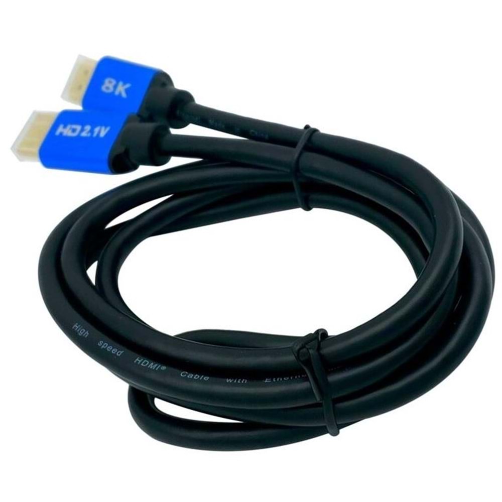 8K Ultra HD 2.1V 48Gbps Altın Kaplama Hdmi Kablo UHD 2 Metre 5095