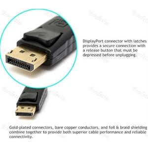 Displayport To Hdmi Çevirici Dönüştürücü Adaptor Kablosu 5 Metre 5108