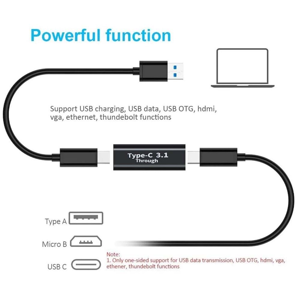 Type C Usb 3.1 Dişi Dişi Çevirici Dönüştürücü Adaptör 5233