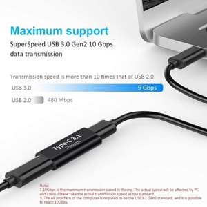 Type C Usb 3.1 Dişi Dişi Çevirici Dönüştürücü Adaptör 5233