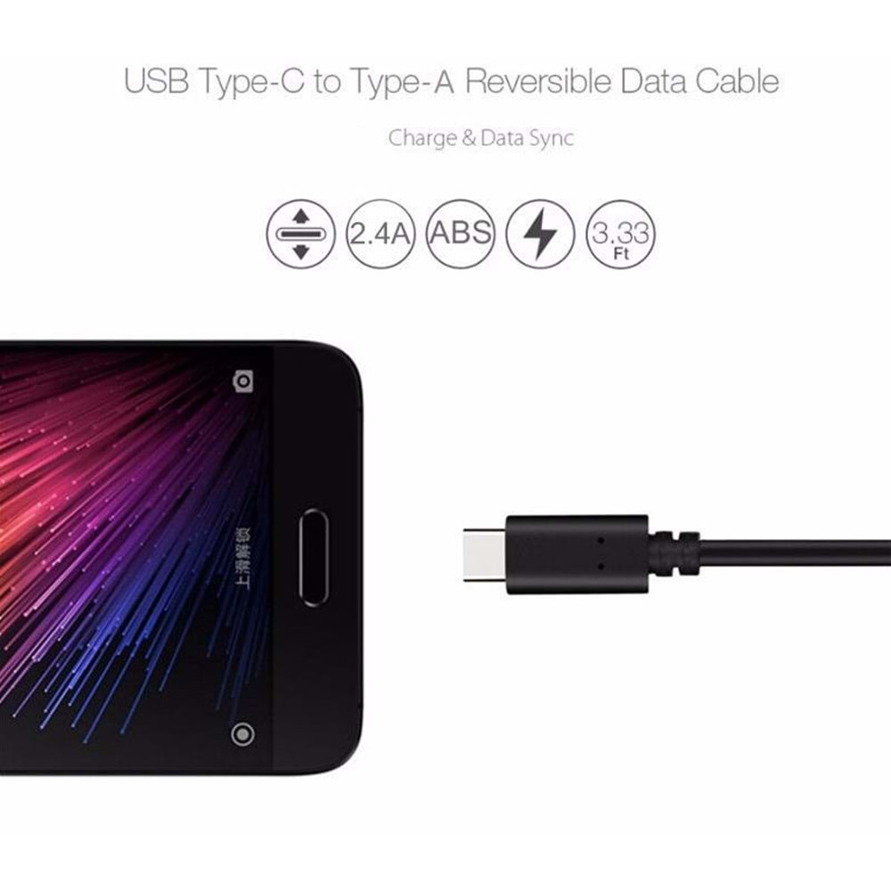Usb Type C 3.1 To Usb 3.0 2 Metre Çevirici Dönüştürücü Adaptör Kablosu 5109
