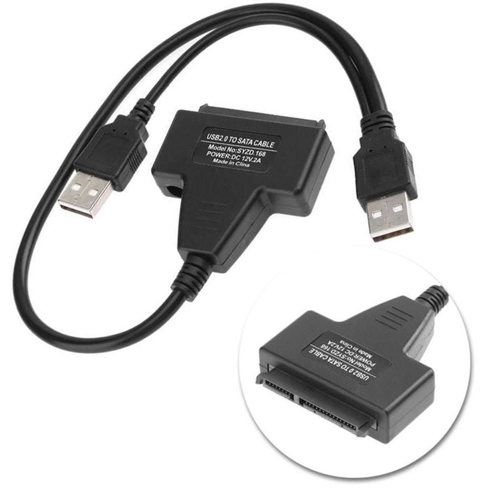 Usb 3.0 2.5 3.5 İnç Sata Hdd SSD Hard Disk Çevirici Dönüştürücü Kablosu 5142