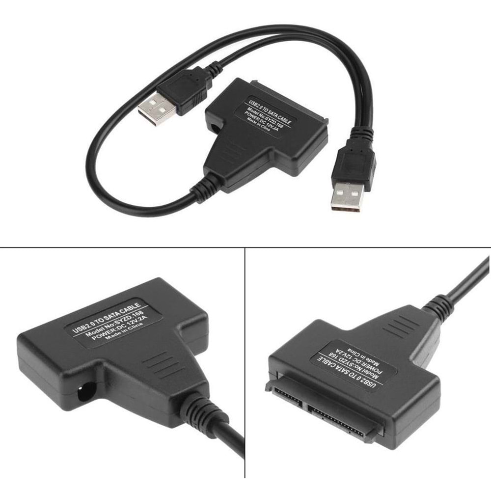Usb 3.0 2.5 3.5 İnç Sata Hdd SSD Hard Disk Çevirici Dönüştürücü Kablosu 5142