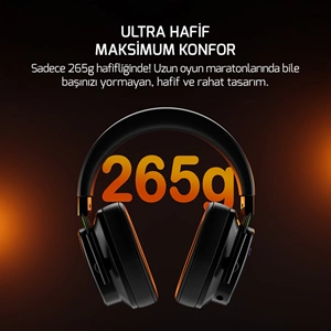 GamePower Kai Titanium Ultra Wireless 360° Surround Hi-Fi Rainbow Gaming (Oyuncu) Kulaklık