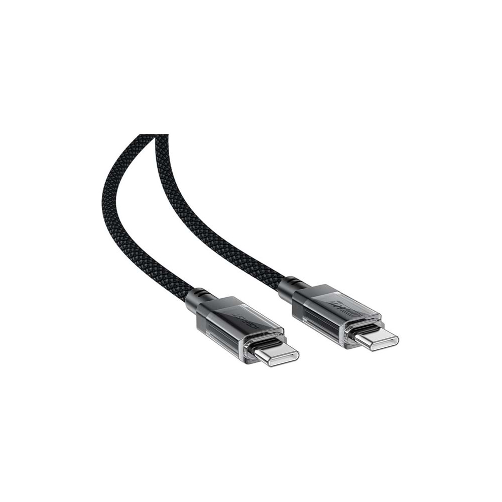 Acefast USB-C to USB-C PD60W Güç 1.2 Metre Kablo PPS 2.0 - Super Hızlı Şarj - Apple Uyumlu Type-C Şarj Data Kablosu - C12-03