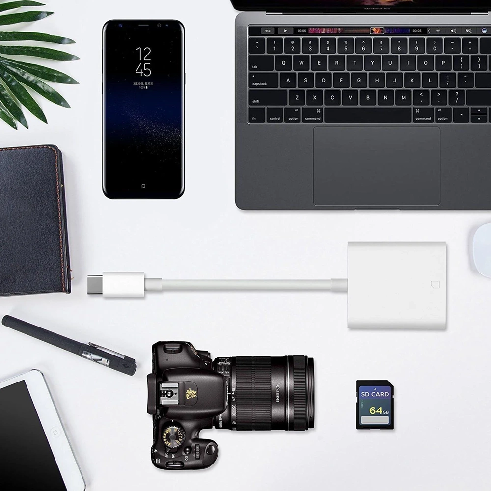 Type C USB 3.1 To Sd Card Reader Kart Okuyucu Sdxc Çevirici Dönüştürücü Adaptör 4331