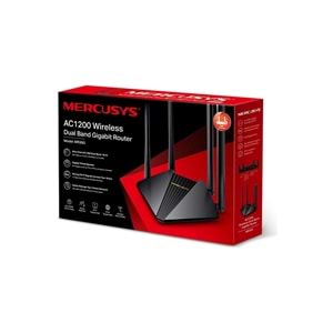 Mercusys MR30G | AC1200 Mbps Dual-Band Wi-Fi 5 Router | Gigabit Port | Fiber Uyumlu | MU-MIMO | Beamforming | Access Point